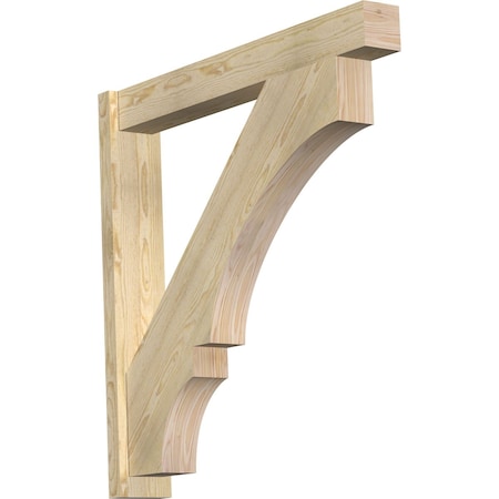 Ekena Millwork Balboa Block Rough Sawn Outlooker, Douglas Fir, 6"W x 40"D x 40"H OUT06X40X40BOA05RDF